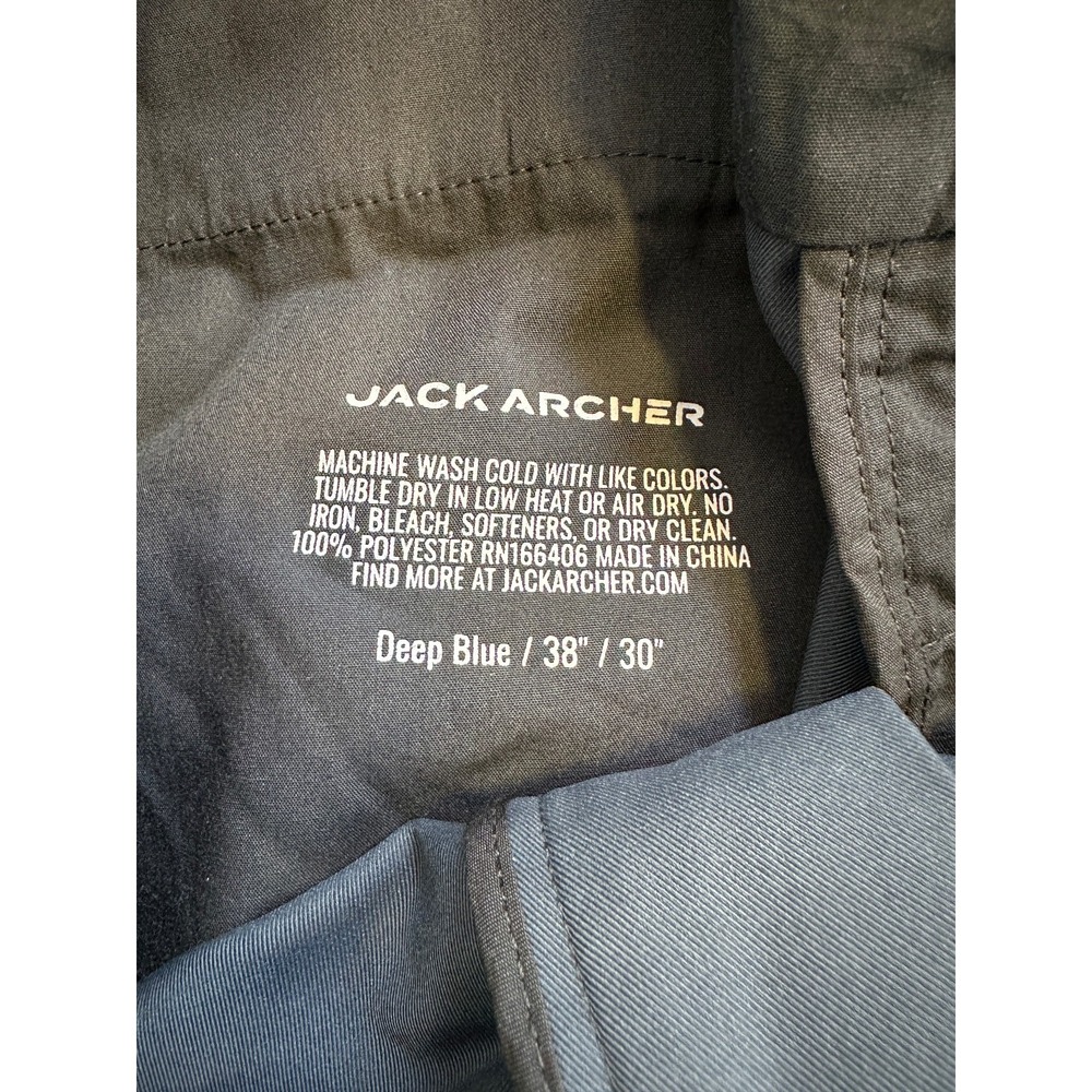Jack Archer Jetsetter Tech Pants 38 x 30 Deep Blue Travel Performance Stretch - Picture 6 of 11